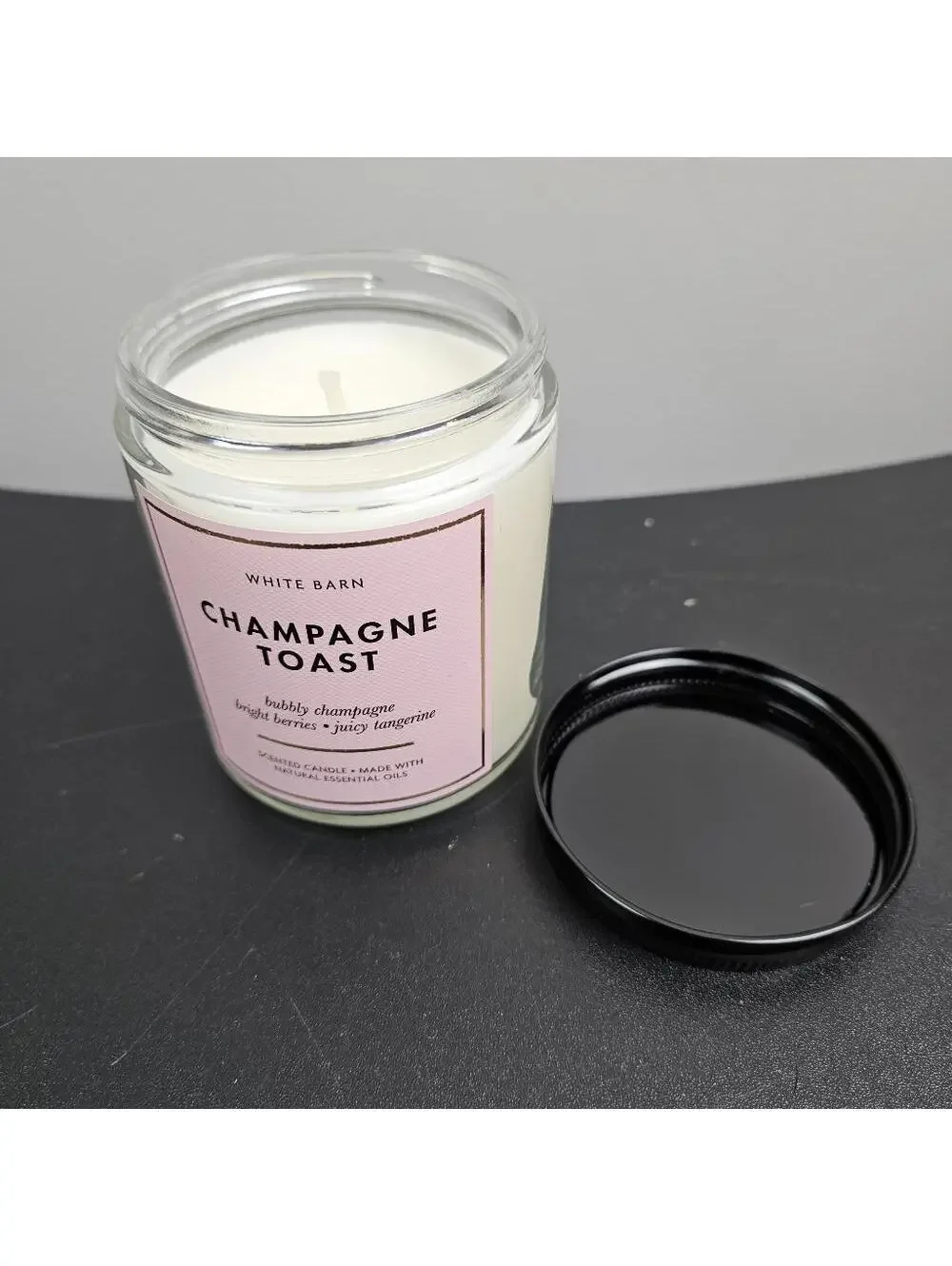 Bath and Body Works Champagne Toast Mason Single Wick Candle - Picture 4 of 7
